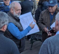 Friedhart Knolle bei der Exkursion zum IUCN Geoheritage Workshop 2018 im Harz, Foto: Bärbel Vogel
